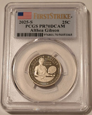 2025-s-clad-althea-gibson-quarter-proof-pr70-dcam-pcgs-fs-a
