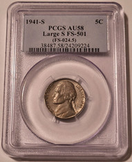 1941-s-jefferson-nickel-large-s-fs501-au58-pcgs-toned-a