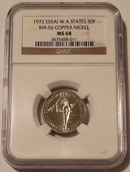 west-african-states-1972-50-francs-essai-kme6-ms68-ngc-a
