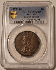 australia-1927-penny-ms62-bn-pcgs-gsh-a