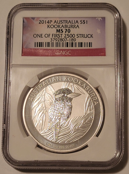 australia-2014-p-kookaburra-silver-dollar-ms70-ngc-first-2500-a