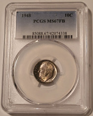 1948-roosevelt-dime-ms67-fb-pcgs-toned-a