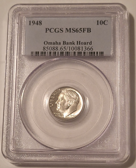 1948-roosevelt-dime-ms65-fb-pcgs-obh-a