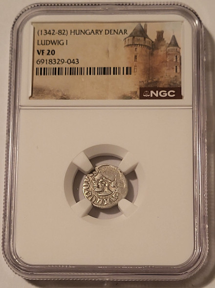 Hungary-Ludwig-1-silver-denar-vf20-ngc-a