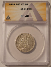 1854-seated-liberty-quarter-xf40-anacs-a