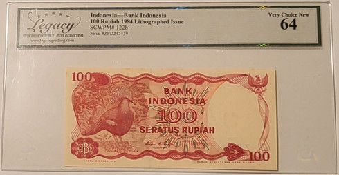 Indonesia-1984-100-rupiah-bank-note-lithographed-64-ppq-legacy-a
