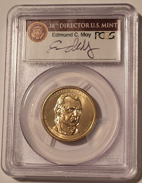 2009-james-k-polk-presidential-dollar-missing-lettering-ms67-pcgs-moy-a