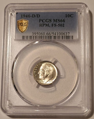 1946-d-d-roosevelt-dime-rpm-fs502-ms66-pcgs-gsh-a