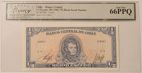 Chile-1962-75-half-escudo-bank-note-66-ppq-legacy-a