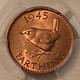 britain-1945-farthing-ms65-red-pcgs-gsh-d