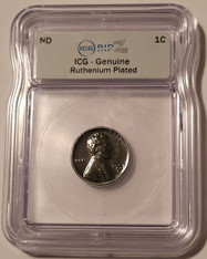 1957-d-lincoln-wheat-cent-ruthenium-plated-genuine-icg-a