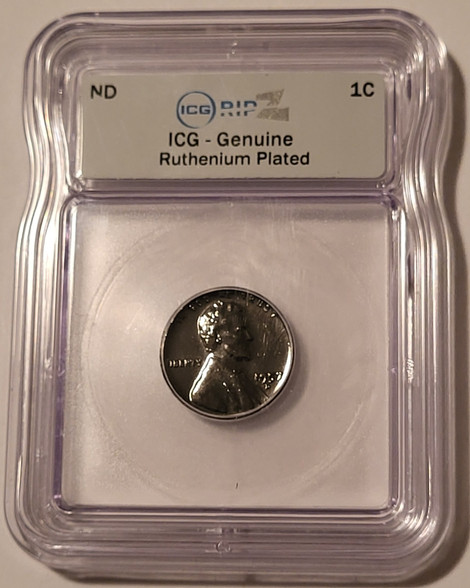 1957-d-lincoln-wheat-cent-ruthenium-plated-genuine-icg-a