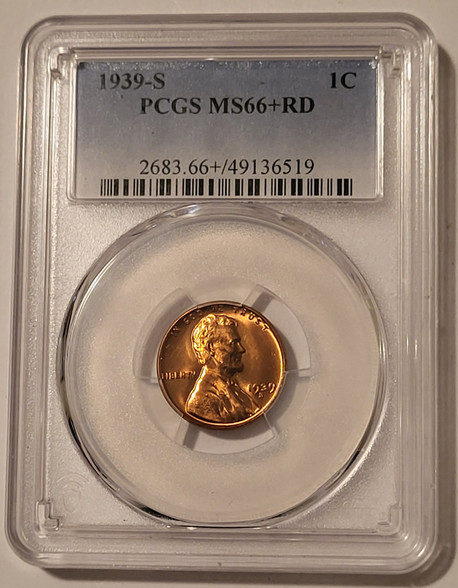 1939-s-lincoln-wheat-cent-ms66plus-red-pcgs-aa
