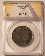 italy-1894-bi-10-centesimi-xf45-anacs-a