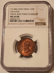gwalior-india-1929-quarter-anna-ms64-rb-ngc-a