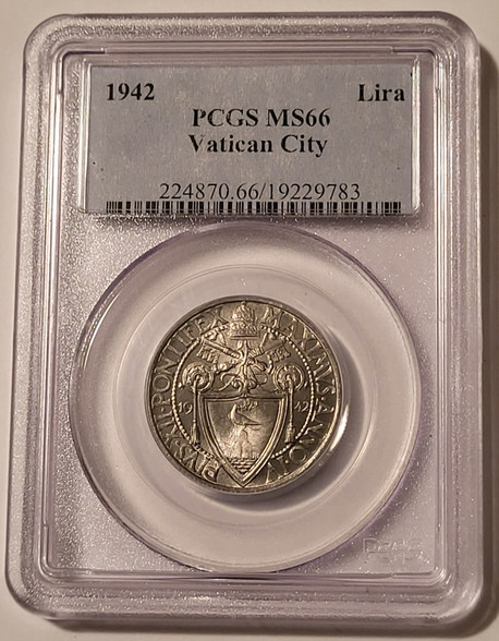 Vatican-city-1942-lira-ms66-pcgs-a