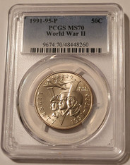 1991-95-p-ww2-commemorative-half-dollar-ms70-pcgs-a