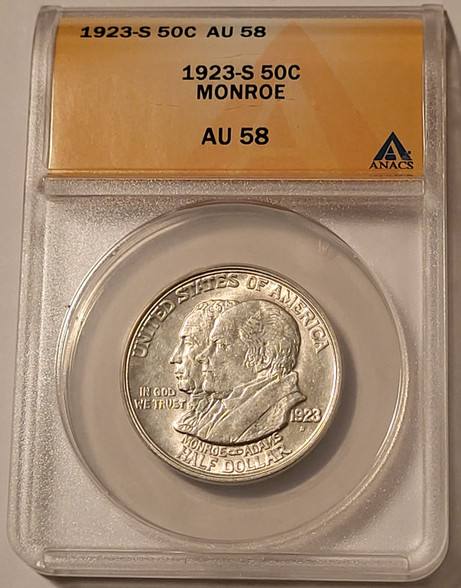 1923-s-monroe-commemorative-silver-half-dollar-au58-anacs-a