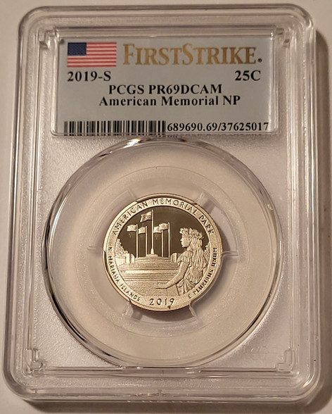 2019-s-american-memorial-np-quarter-pr69-dcam-pcgs-fs-a