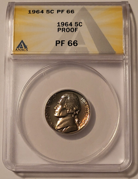 1964-Jefferson-nickel-pf66-anacs-nice-toning-nt-a