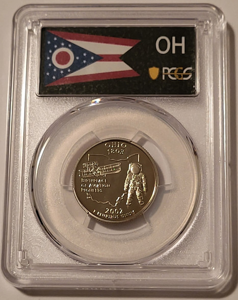 2002-s-clad-ohio-state-quarter-pr70-dcam-pcgs-flag-a