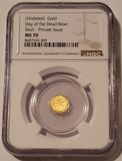 Day-of-the-dead-rose-skull-gold-token-ms70-ngc-a
