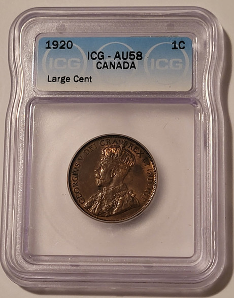 Canada-1920-large-cent-au58-icg-a