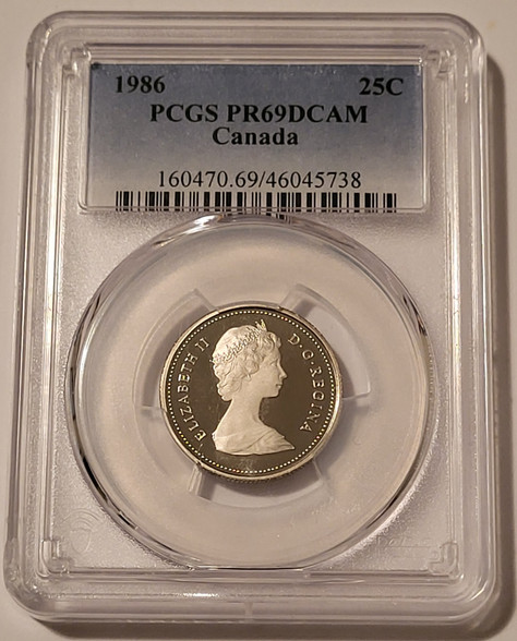Canada-1986-25-cents-pr69-dcam-pcgs-a
