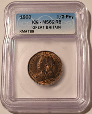 Great Britain-1900-half-penny-ms62-rb-icg-a