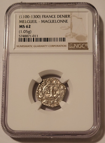 france-melgueil-denier-ms62-ngc-a