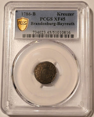 Germany-states-brandenburg-bayreuth-1786-b-kreuzer-xf45-pcgs-gsh-a