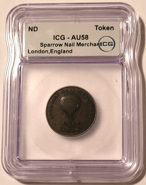 britain-trade-token-leather-sauce-au58-icg-a