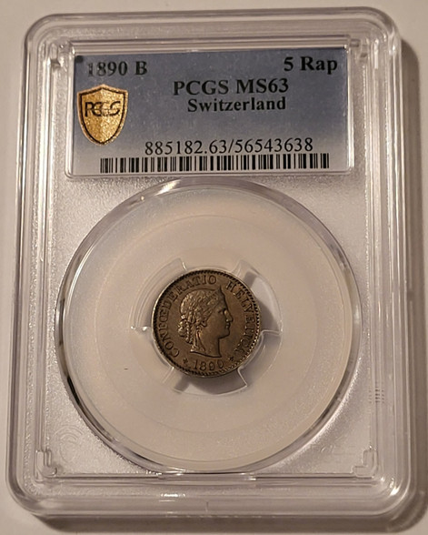 switzerland-1890-b-5-rappen-ms63-pcgs-gsh-a