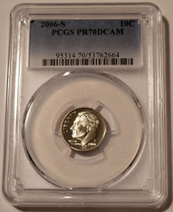 2006-s-clad-roosevelt-dime-pr70-dcam-pcgs-a