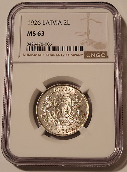 latvia-1926-silver-2-lati-ms63-ngc-a