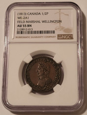 canada-1813-wellington-half-penny-token-au55-bn-ngc-a