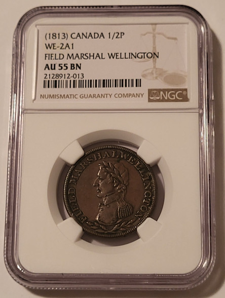 canada-1813-wellington-half-penny-token-au55-bn-ngc-a