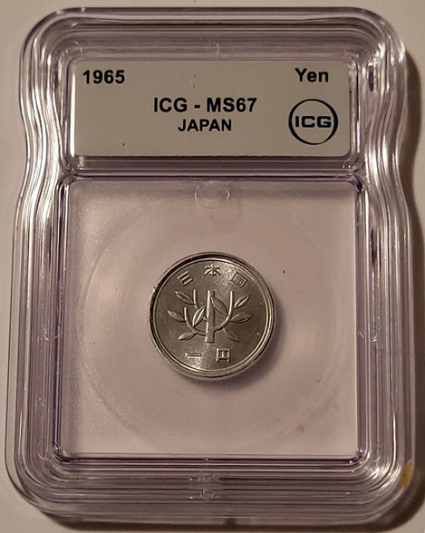 Japan-1965-yen-ms67-icg-a
