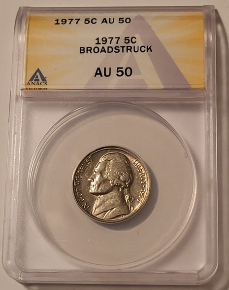 1977-jefferson-nickel-error-broadstruck-au50-anacs-a