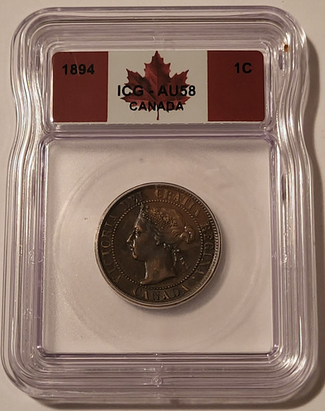 Canada-1894-large-cent-au58-bn-icg-flag-a