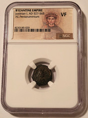 byzantine-empire-justinian-1-pentanummium-vf-ngc-a
