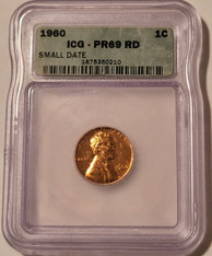 1960-Lincoln-cent-small-date-pr69-red-icg-a
