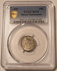 straits-settlements-1881-silver-10-cents-xf45-pcgs-gsh-a