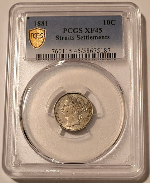 straits-settlements-1881-silver-10-cents-xf45-pcgs-gsh-a