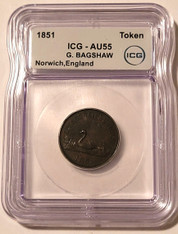 britain-1851-bagshaw-token-au55-icg-a
