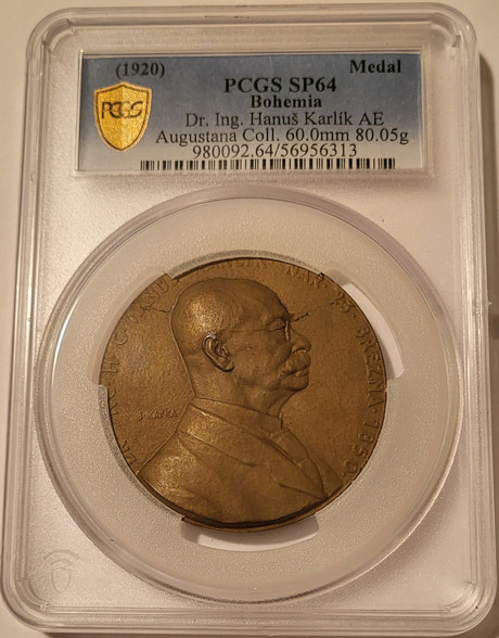 bohemia-1920-karlik-medal-sp64-pcgs-gsh-a