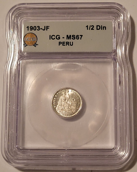 Peru-1903-jf-silver-half-dinero-ms67-icg-a