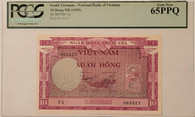 Vietnam-1955-10-dong-note-65-ppq-pcgs-a