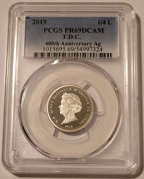 Tristan-da-cunha-2019-silver-quarter-laurel-pr69-dcam-pcgs-a