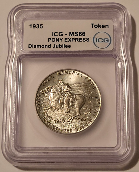 1935-pony-express-diamond-jubilee-token-ms66-icg-a